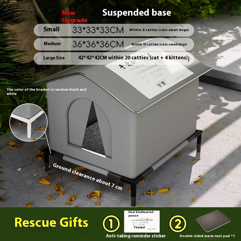 StrayGuard™ Waterproof Outdoor Cat Shelter